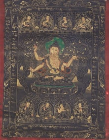 Four-armed Guanyin Thangka