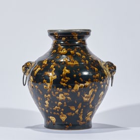 Jizhou Kiln Lion Ear and Rimmed Jar