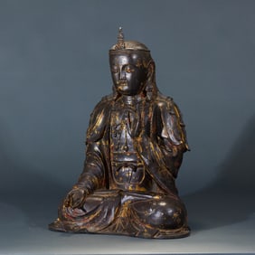 Ming Dynasty Gilt Lacquer Zhenwu Emperor Statue