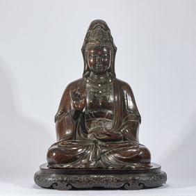 Incense Wood Guanyin Statue