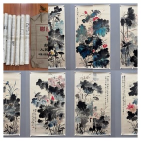 Ten Zhang Daqian's Lotus Paintings