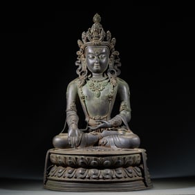 Bronze, Bodhisattva Avalokitesvara statue