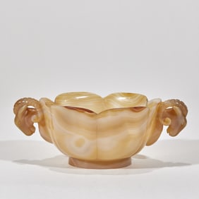 Agate Sheep Head Lamp