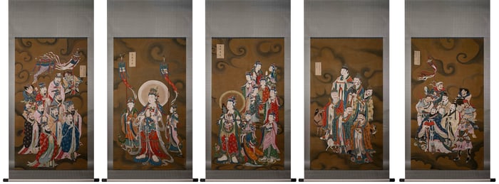 Ding Guanpeng Deities Painting