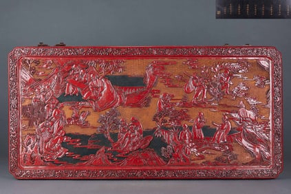 Qianlong Period, Carved Figure Story Hanging Screen