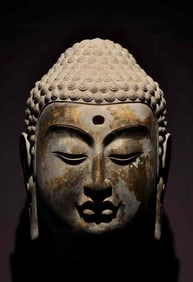 Tang Dynasty Gilt-bronze Buddha head