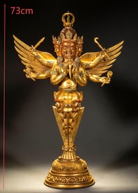 Copper-gilt Vajra scepter