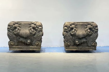 Ming Dynasty White marble flower stand