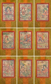 A Thangka of the Eight Manifestations of Padmasambhava