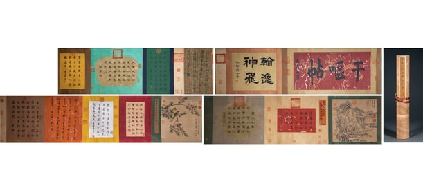 Handscroll of "Gan'ou Tie" (Vomiting Note) by Wang Xizhi (a renowned calligrapher of the Eastern Jin