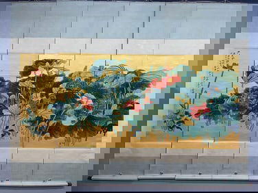 Panoramic Lotus Paintings by Zhang Daqian