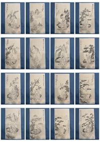 Fifty Arhat Paintings by Zhang Daqian, Stored in One Box