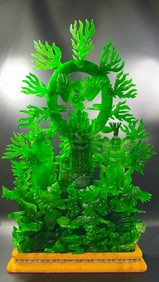 Large Jadeite Ornament of "Thousand-Hand Guanyin"