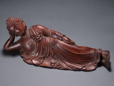 Agarwood Ornament of Reclining Buddha