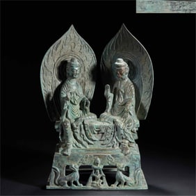 Pre-Ming Bronze Northern Wei Buddha Statue