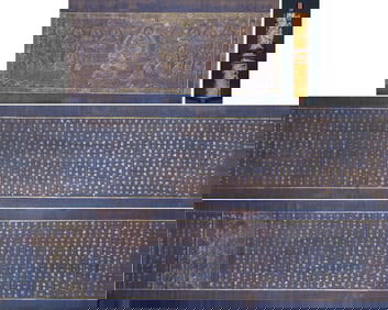 Gilded "Buddha Speaks the Golden Light King Sutra"