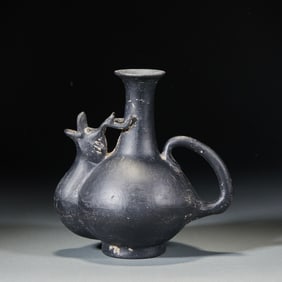 Black Pottery Dragon-Head Pot