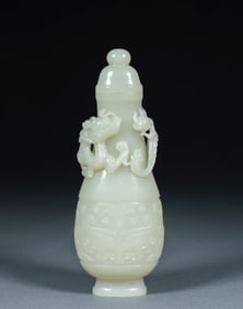 Hetian Jade "Dragon Vase"