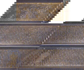 Gilded "Buddha Speaks the Ten Stages of Bodhisattvas"