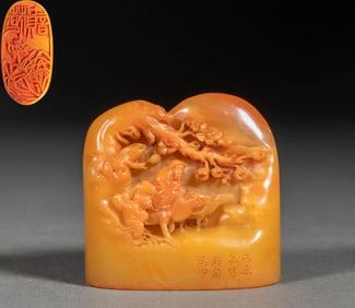 Tianhuang Stone "Old Man Under Pine Trees" Seal