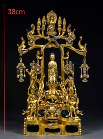 Gilt Bronze Buddha Ornament