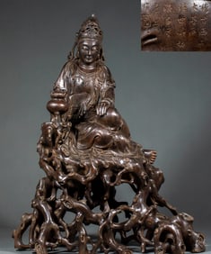 Agarwood Guanyin Statue