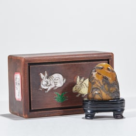 Tianhuang Stone Ornament with Crow Skin Texture