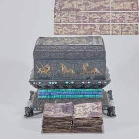 Pure Silver Buddhist Scripture Scrolls