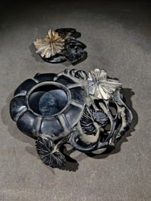 Chrysanthemum Stone Water Washer, Qing Dynasty