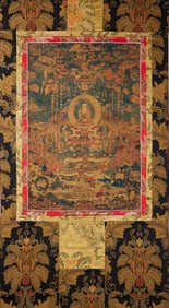 Thangka of Medicine Buddha (Bhai?ajyaguru)