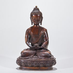 Bronze Statue of Longevity Buddha (Amitayus)