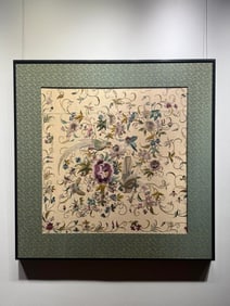 Exquisite Cantonese Embroidery of Flowers and Birds, Republic of China Period
