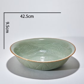 Yue Kiln Plate with Phoenix Patterns and Gold Covering