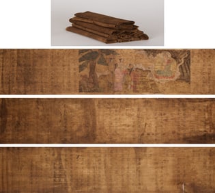 Xixia Text in Chinese and Xixia Script on Hemp Cloth, "Praise of the Dharma Body of Bodhisattva