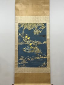 Shi Tao's Fine Old Silk Painting of Arhats