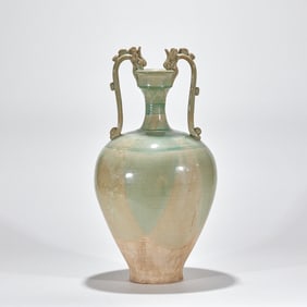 Celadon Vase with Double Dragon Handles
