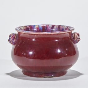 Qing Dynasty Jun Kiln Incense Burner