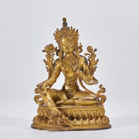 Gilt Bronze Tara Statue