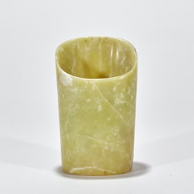 Hongshan Culture Horseshoe-Shaped Cylinder Vessel