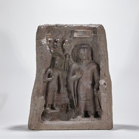 Pre-Ming Blue Stone Buddhist Niche