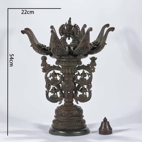Red Sandalwood Yamantaka Statue