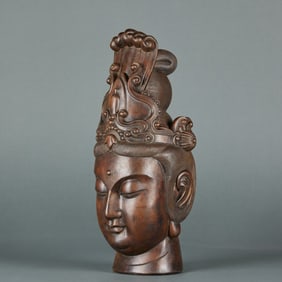 Agarwood Artistically Carved Guanyin Head