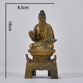 Gilt Bronze Medicine Buddha Statue