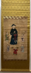 Qiu Ying’s Painting  Zhang Xian Bestowing Sons