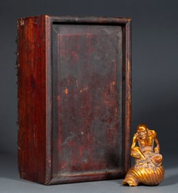 Shell Carving of Emaciated Arhat Statue