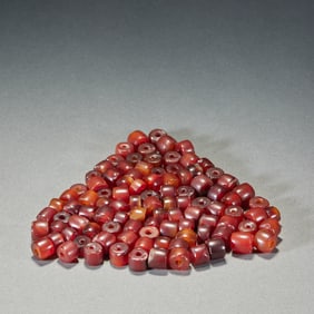 Agate Barrel Beads (100 Beads)