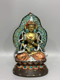 Qing Qianlong Reign Vajrasattva Buddha Statue