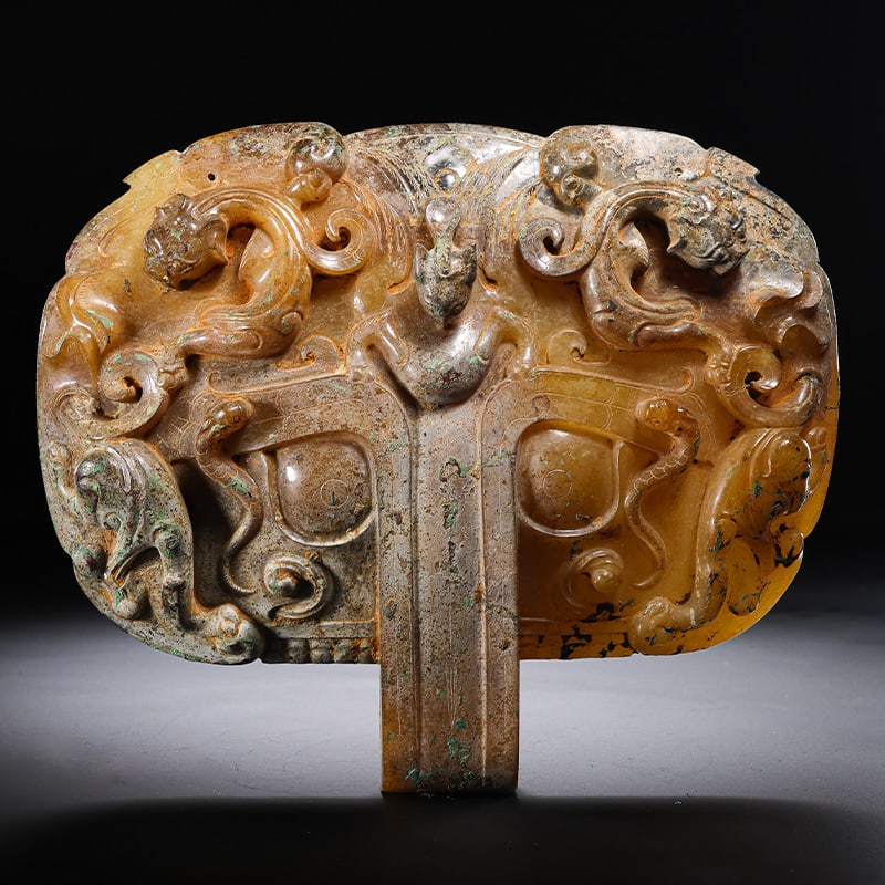 Hetian Jade Door Knocker (Animal Mask) (1 of 8)