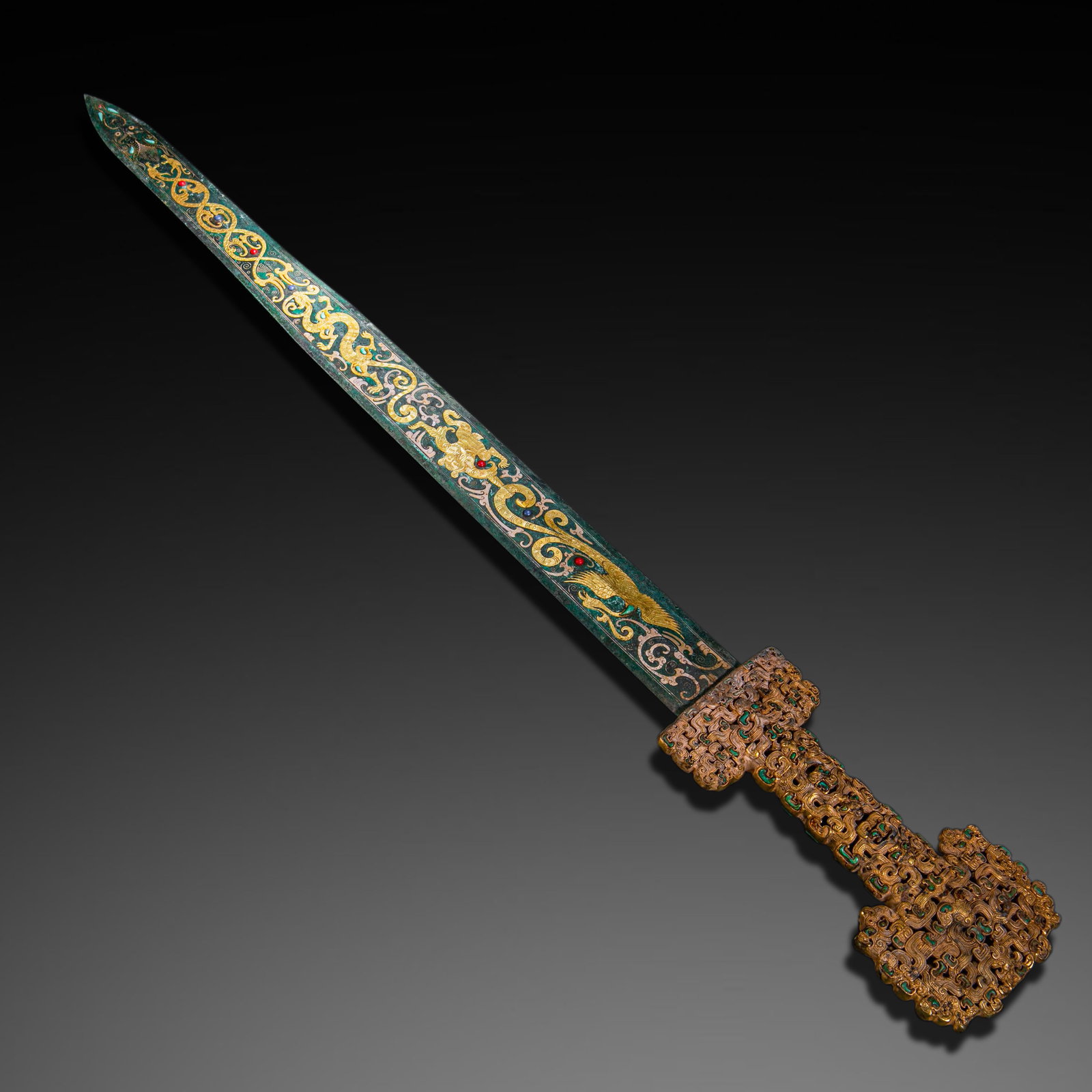 Pre-Ming Dynasty Vessel with Gold and Silver Inlay (1 of 9)