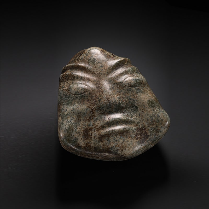 Pre-Ming Dynasty Hetian Jade Facial Mask / Ornament (1 of 5)